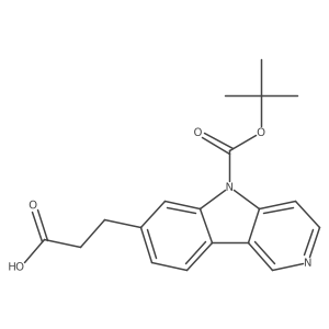 3-(5-(tert-Butoxycarbonyl)-5H-pyrido[4,3-b]indol-7-yl)propanoic acid Structure