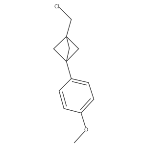 1-(Chloromethyl)-3-(4-methoxyphenyl)bicyclo[1.1.1]pentane Structure
