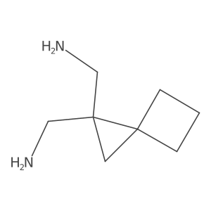 [1-(Aminomethyl)spiro[2.3]hexan-1-yl]methanamine结构式