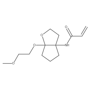 N-[(3aR,6aR)-6a-(2-methoxyethoxy)-hexahydro-2H-cyclopenta[b]furan-3a-yl]prop-2-enamide结构式