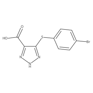 5-[(4-Bromophenyl)thio]-1H-1,2,3-triazole-4-carboxylic acid结构式