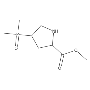 rac-methyl (2R,4R)-4-(dimethylphosphoryl)pyrrolidine-2-carboxylate Structure