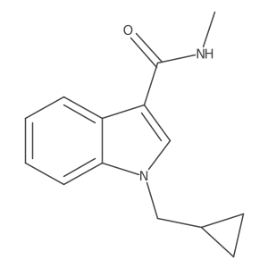 1-(cyclopropylmethyl)-N-methyl-1H-indole-3-carboxamide结构式