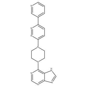 6-{4-[6-(pyridin-3-yl)pyridazin-3-yl]piperazin-1-yl}-9H-purine结构式