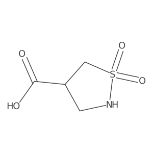 Isothiazolidine-4-carboxylic acid 1,1-dioxide Structure