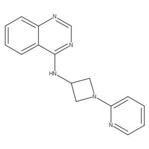 N-(1-Pyridin-2-ylazetidin-3-yl)quinazolin-4-amine结构式