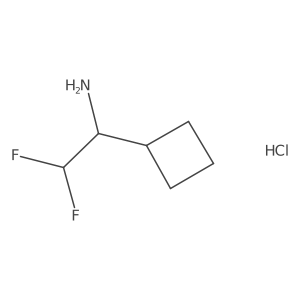(1S)-1-Cyclobutyl-2,2-difluoroethanamine;hydrochloride Structure