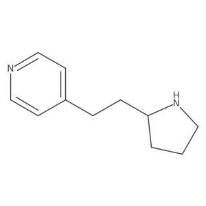 4-{2-[(2S)-pyrrolidin-2-yl]ethyl}pyridine结构式