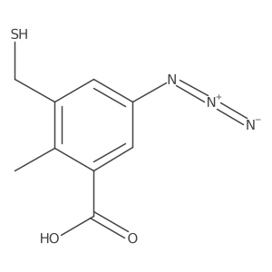 5-Azido-2-methyl-3-(sulfanylmethyl)benzoic acid Structure