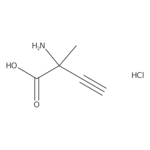 (R)-2-Amino-2-methylbut-3-ynoic acid hydrochloride Structure