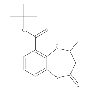 tert-butyl 4-methyl-2-oxo-2,3,4,5-tetrahydro-1H-1,5-benzodiazepine-6-carboxylate结构式