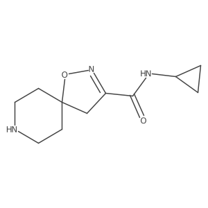 N-cyclopropyl-1-oxa-2,8-diazaspiro[4.5]dec-2-ene-3-carboxamide Structure