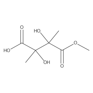 2,3-Dihydroxy-4-methoxy-2,3-dimethyl-4-oxobutanoicacid Structure