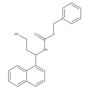 benzyl N-[(1S)-3-hydroxy-1-(naphthalen-1-yl)propyl]carbamate Structure