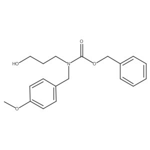 benzyl N-(3-hydroxypropyl)-N-[(4-methoxyphenyl)methyl]carbamate结构式