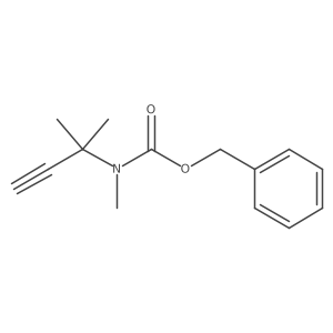 benzyl N-methyl-N-(2-methylbut-3-yn-2-yl)carbamate结构式