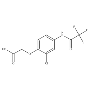2-[2-Chloro-4-(2,2,2-trifluoroacetamido)phenoxy]acetic acid结构式