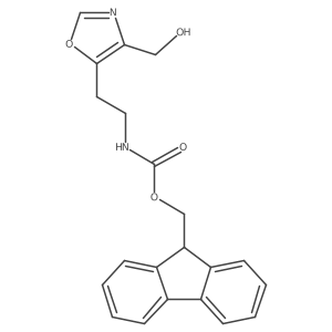 (9H-fluoren-9-yl)methyl N-{2-[4-(hydroxymethyl)-1,3-oxazol-5-yl]ethyl}carbamate结构式