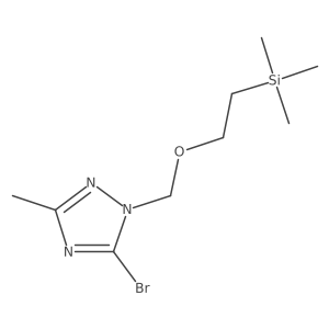 5-Bromo-3-methyl-1-[[2-(trimethylsilyl)ethoxy]methyl]-1H-1,2,4-triazole Structure