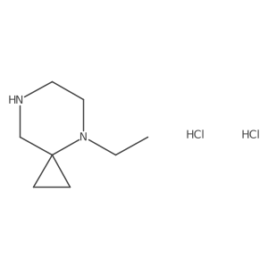 4-Ethyl-4,7-diazaspiro[2.5]octanedihydrochloride结构式