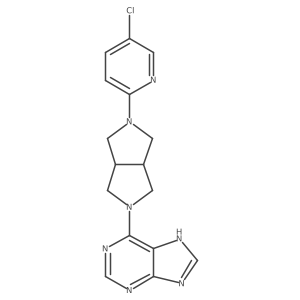 6-[5-(5-chloropyridin-2-yl)-octahydropyrrolo[3,4-c]pyrrol-2-yl]-9H-purine结构式