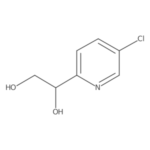 (S)-1-(5-Chloropyridin-2-yl)ethane-1,2-diol结构式