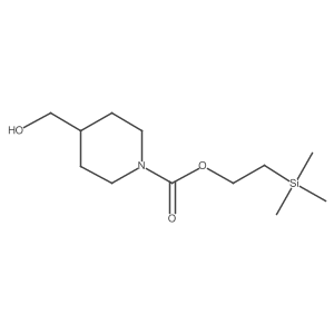2-Trimethylsilanylethyl 4-hydroxymethylpiperidine-1-carboxylate结构式
