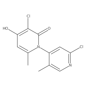 [1(2H),4'-Bipyridin]-2-one, 2',3-dichloro-4-hydroxy-5',6-dimethyl-结构式