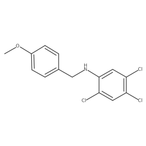 4-Methoxy-N-(2,4,5-trichlorophenyl)benzenemethanamine结构式