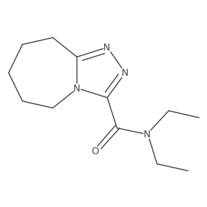 N,N-Diethyl-6,7,8,9-tetrahydro-5H-1,2,4-triazolo[4,3-a]azepine-3-carboxamide结构式