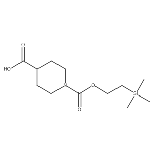 1-((2-(Trimethylsilyl)ethoxy)carbonyl)piperidine-4-carboxylic acid Structure