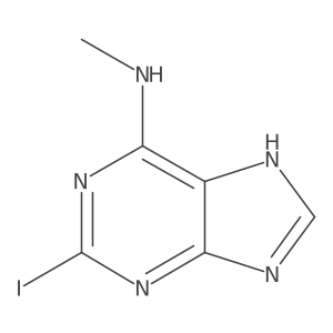 2-Iodo-N-methyl-1H-purin-6-amine Structure