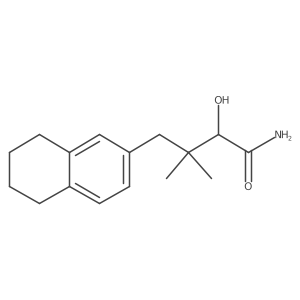5,6,7,8-Tetrahydro-I+/--hydroxy-I(2),I(2)-dimethyl-2-naphthalenebutanamide Structure
