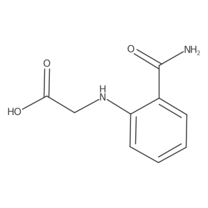 2-[(2-Carbamoylphenyl)amino]acetic acid结构式