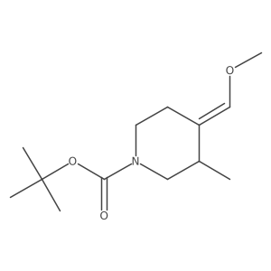 tert-butyl (4E)-4-(methoxymethylidene)-3-methylpiperidine-1-carboxylate Structure