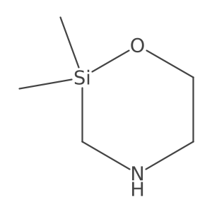 2,2-Dimethyl-1-oxa-4-aza-2-silacyclohexane结构式
