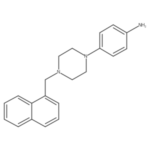 4-[4-(Naphthalen-1-ylmethyl)piperazin-1-yl]aniline Structure