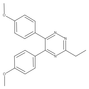 3-Ethyl-5,6-bis(4-methoxyphenyl)-1,2,4-triazine结构式