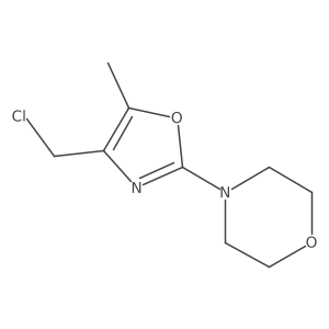 4-[4-(Chloromethyl)-5-methyl-2-oxazolyl]morpholine结构式