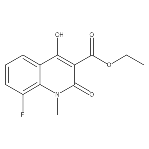 3-Quinolinecarboxylic acid,8-fluoro-1,2-dihydro-4-hydroxy-1-methyl-2-oxo-,ethyl ester Structure