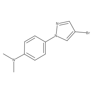 4-(4-bromo-1H-pyrazol-1-yl)-N,N-dimethylBenzenamine Structure