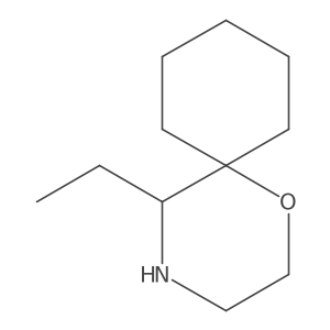5-Ethyl-1-oxa-4-azaspiro[5.5]undecane Structure