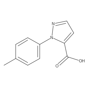 1-(4-Methylphenyl)-1H-pyrazole-5-carboxylic acid结构式