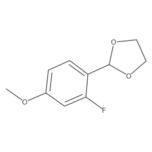 2-(2-Fluoro-4-methoxyphenyl)-1,3-dioxolane结构式