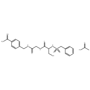Benzylsulfonylserylglycine amidinobenzamide acetate结构式