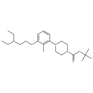 Tert-butyl 4-(3-(2-(diethylamino)ethoxy)-2-methylphenyl)piperazine-1-carboxylate Structure