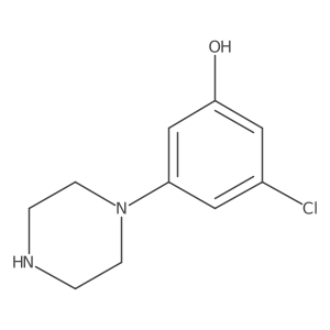 3-Chloro-5-piperazin-1-ylphenol Structure