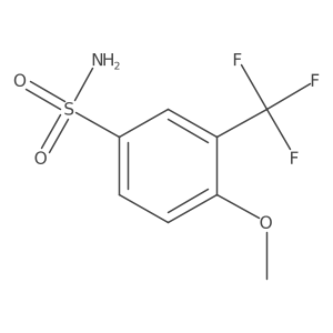 4-Methoxy-3-(trifluoromethyl)benzenesulfonamide结构式