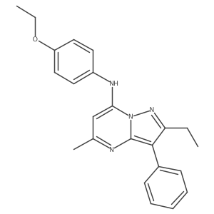N-(4-ethoxyphenyl)-2-ethyl-5-methyl-3-phenylpyrazolo[1,5-a]pyrimidin-7-amine Structure