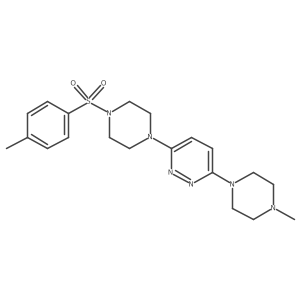 3-[4-(4-Methylbenzenesulfonyl)piperazin-1-yl]-6-(4-methylpiperazin-1-yl)pyridazine Structure